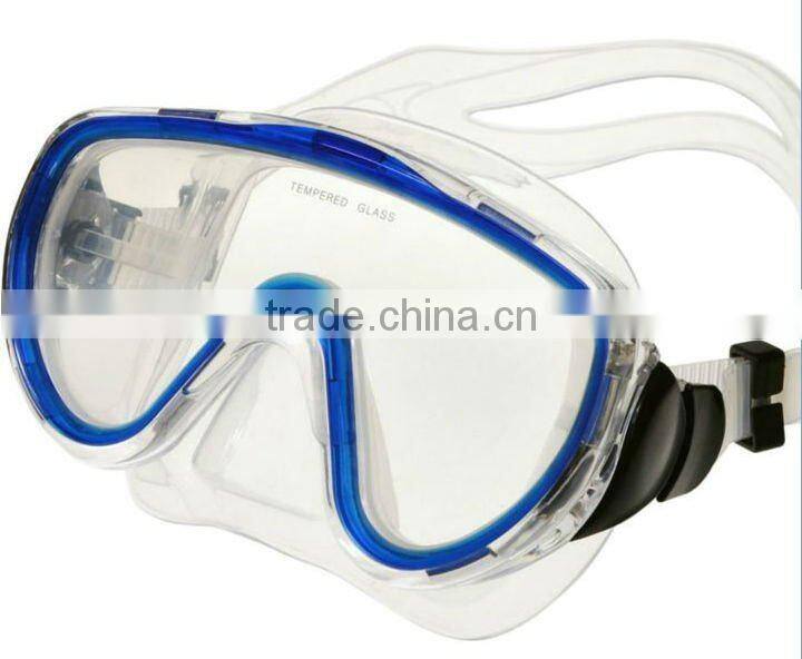 Changeabele strap double transaprent lens diving mask
