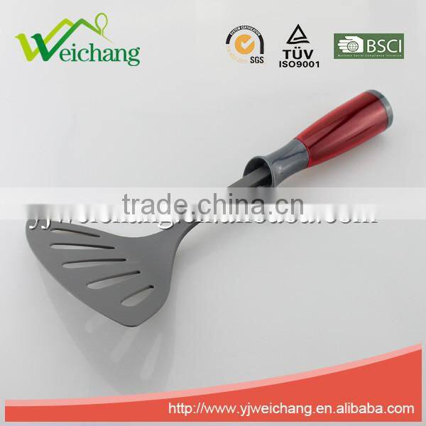 WCA510 Premium Nylon utensils SLOTTED TURNER Cooking Utensil Gadgets Set with Storage Stand (Multi-color)