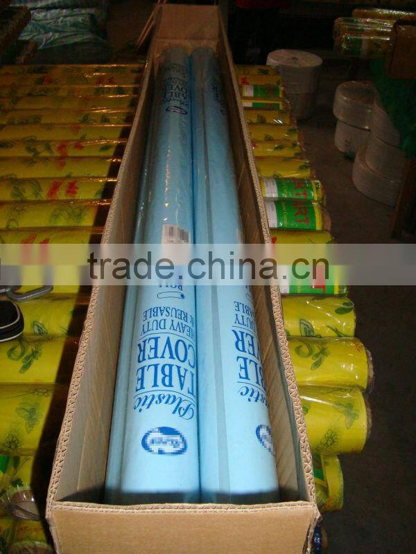 solid color party PEVA roll table cover