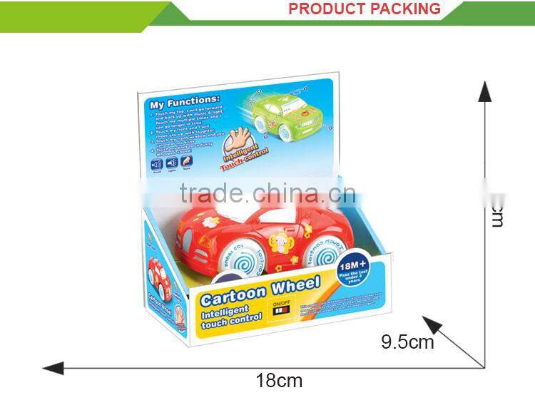 Newest product battery operated music plastic diecast model car parts