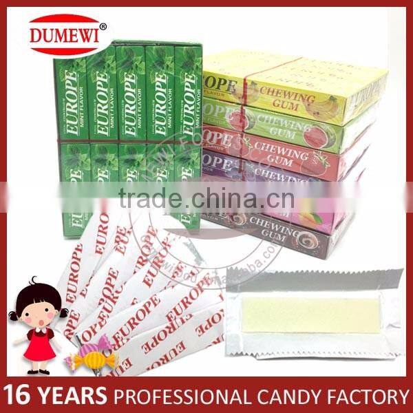 Multi Flavors 5 Sticks Europe Chewing Gum