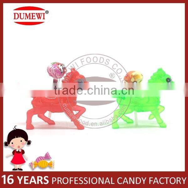 Cheap Little Horse Shape Lollipop Candy with Toy