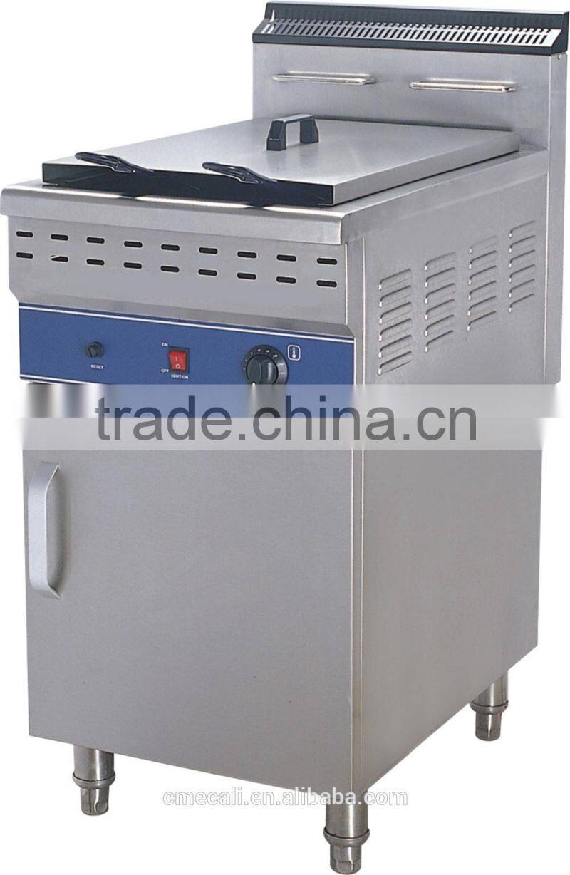 Commercial Kitchen 1 Tank Stainless Steel Gas Deep Fryer