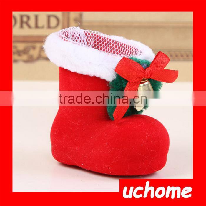 UCHOME Christmas Decoration Shoes Santa Claus Shoes For Candy Pens