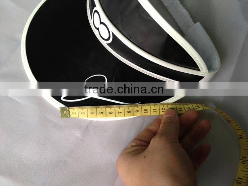 Fashion Summer Sports Cap Wide Brim Sun Visor Hat Cheap Pvc Hat