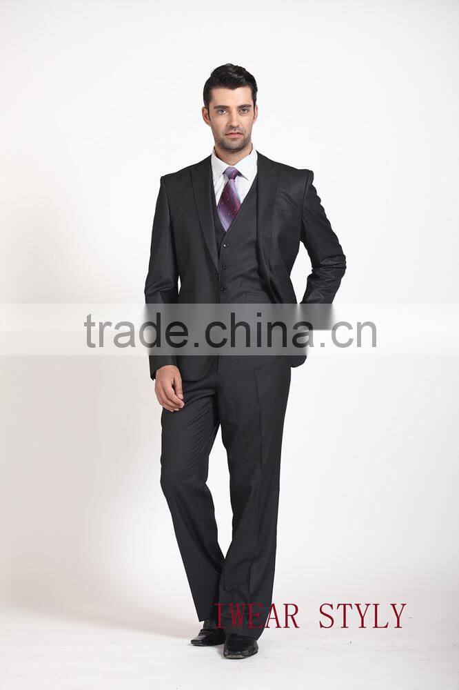 Stripe notch lapel 3pcs business suits for man/ suit men