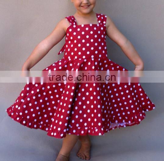 Baby Girl Frock Design Clothes Pictures Names Polka Dot Party Dresses HSD2473