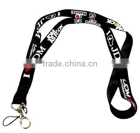 Heat transfer neck lanyard strap both sides id sublimation lanyard