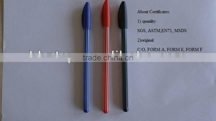 BHNPP4484 Ballpoint Pens Promotional Gift Plastic Stripe Ballpint Pen For sale