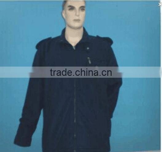 Factory man cheap polyester fake wool stock apparel jacket