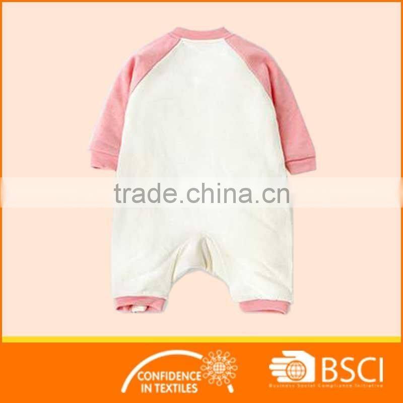 Long Sleeved Soft Animal Printed Cotton Polyester Baby Romper