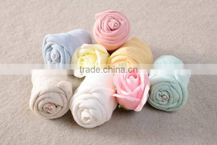 Solid color women cotton tube socks cushion socks
