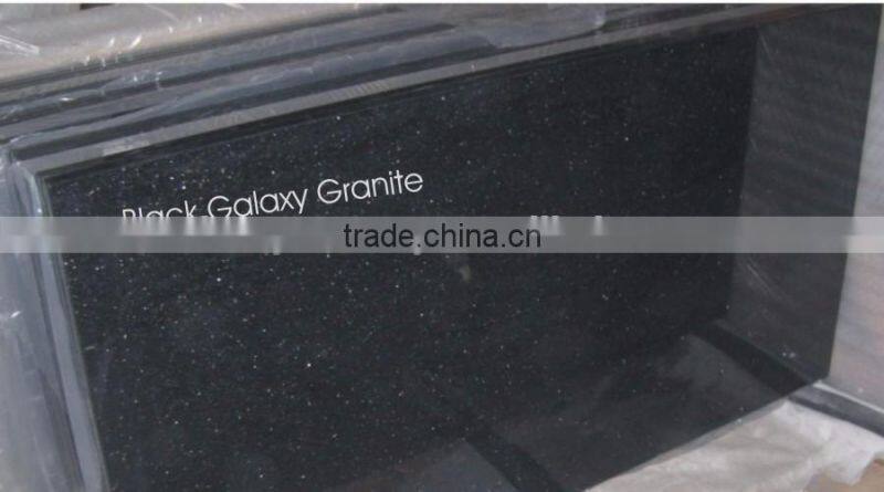 Granite Black Galaxy from India / Indian Black Granite Black Galaxy