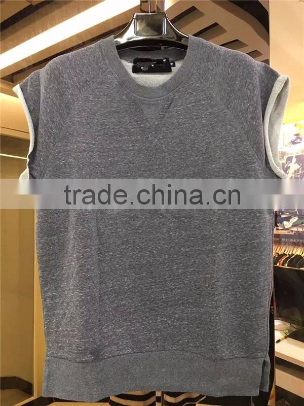 Off Shoulder Tshirt Men Hip Hop T-shirts West Streetwear Mens Tee Shirts Male Clothes Top 2 Colors