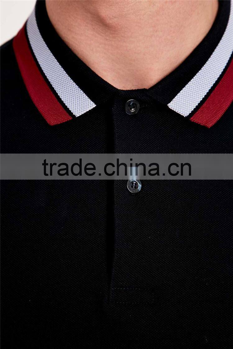 Men's slim fit colorful collar fashion polo shirt,polo shirt different colors