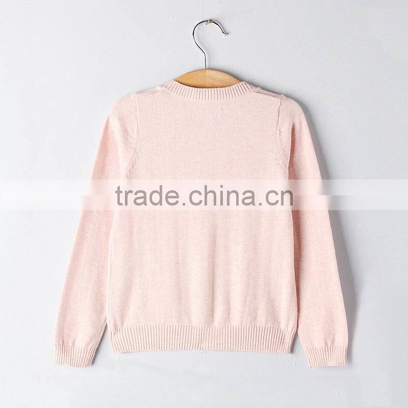 Latest knitting children clothes thin coat cardigan design for baby girls fall collection