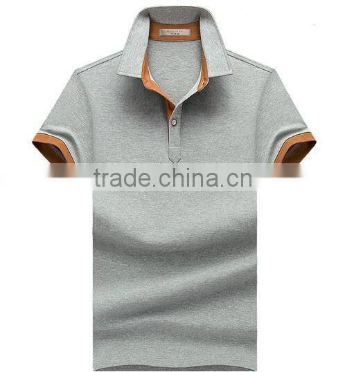 Professional wholesale high quality 2017 new style custom men short sleeve Polo shirt cotton