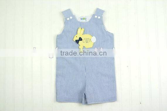 2017 Baby Boys Easter Outfit Kids Bunny Shortall Newborn Baby Boys Romper