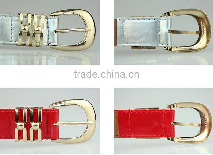 MOQ 1pc new arrival high quality with flat buckle design in alloy metal material safety leather belt buckle for women