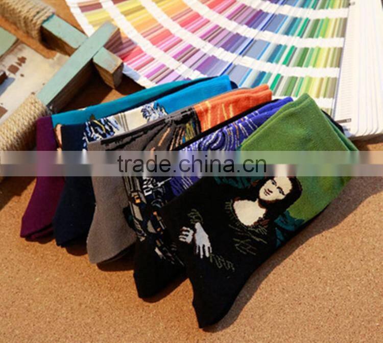 classical cartoon summer style happy socks character pattern Superheroes socks for man woman