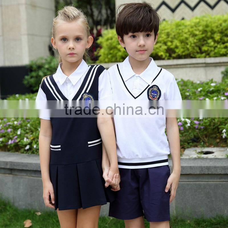 Juqian China uniform manufacturer custom-made stylish red autumn summer kindergarten school uniform