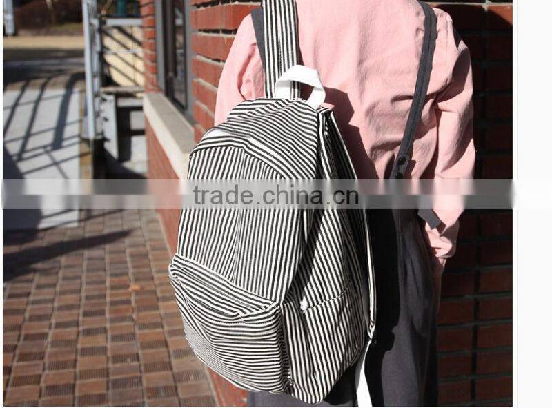 China wholesale stripe school backpacks stock