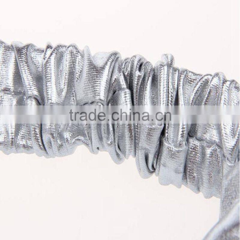 Elastic Headbands,Mental Color Leather Headbands,Ear Headbands