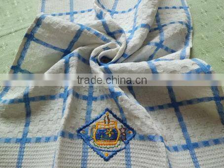 100%cotton embroidery waffle weave tea towels