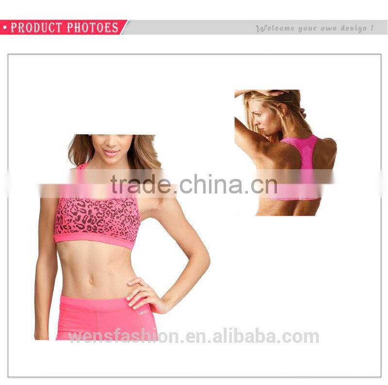 Wholesale Women Nylon Yoga Wear Custom Made Sublimation Sport Bra