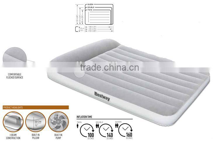 Bestway Gray Single Flocking Mattress