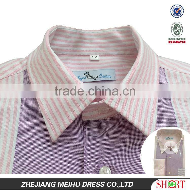 2016 New Design Custom Embroidered casual shirt for kid , boy shirt