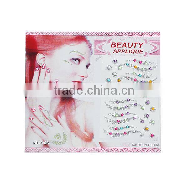 Body Art Multicolor At Random Glitter Removable Temporary Tattoo Sticker