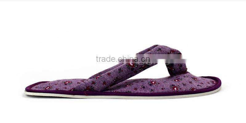 Clean guest room slippers