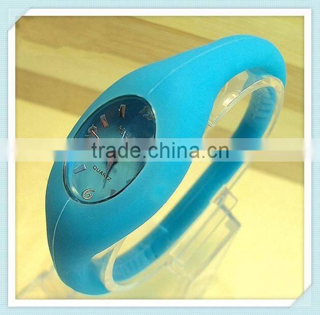 High quality hot sale waterproof quartz ion silicone watch+Negative ion sport watch