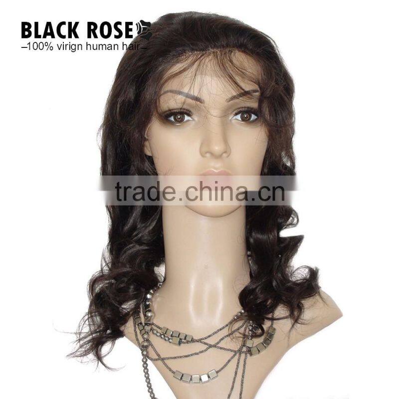 AAAAA Front Lace Wigs for Black Women,Beauty Virgin Brazilian Hair Lace Wig,Human Hair Wig