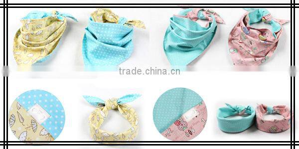 Green Cotton Printed Multifunction Baby Hair Accessories
