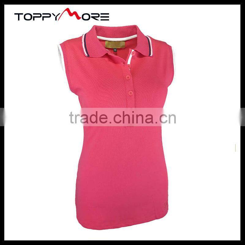 T056-3543R OEM Red Cotton Polo Shirts In China New Design Polo T Shirt