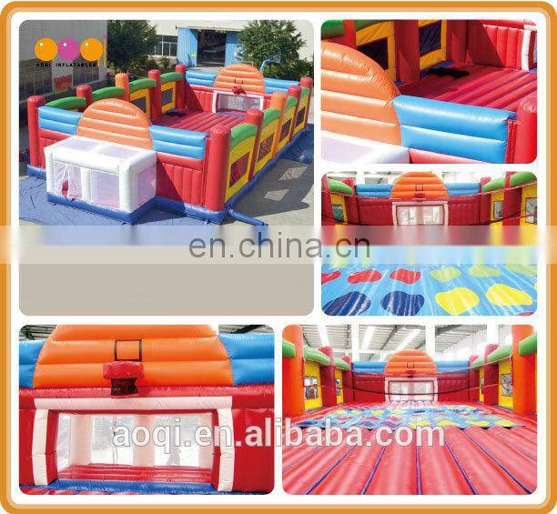 AOQI outdoor giant inflatable basketball and volleyball game for adults