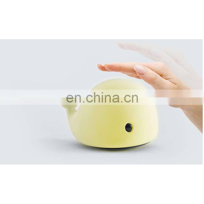 LED baby night light silicone baby nuesery lamp cute dolphin lamp for bedroom