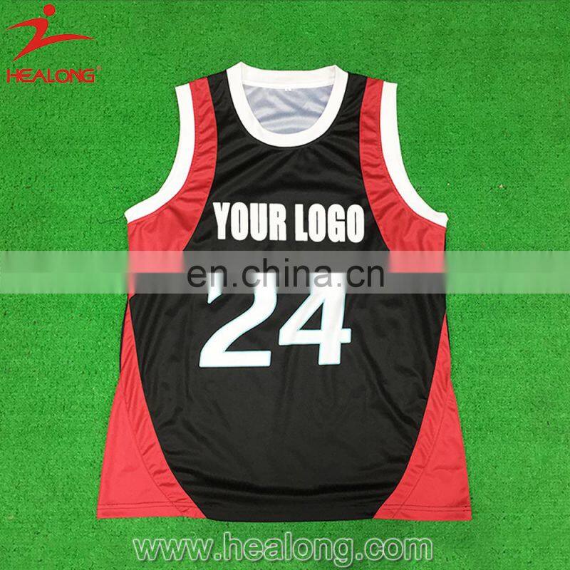 2017 Healong Sportswear Customized Team Wholesale Best Sublimation Basketball Jersey Custom Logo Design Latest Basketball Jerse