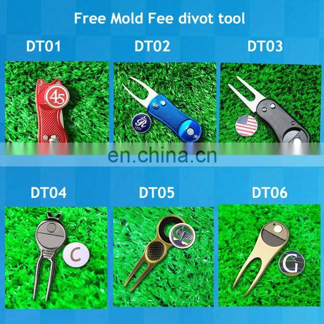 Enamel magnetic custom golf poker chip ball marker with company logo