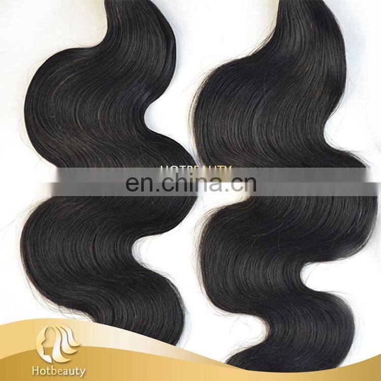 Hotbeauty wholesale 100% virgin human hair extension, Full cuticle remy hair weave