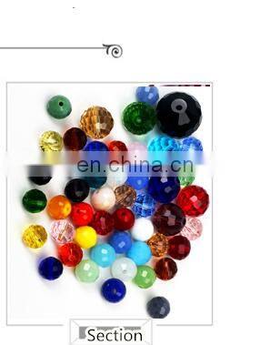 Pujiang wholesale high grade artificial crystal transparent bicone beads with high quality orange 3*6 mm beads for jewelry