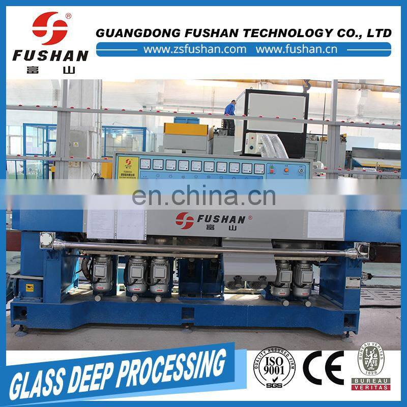 factory hot sales 9 spindles manual glass polishing machine for sale