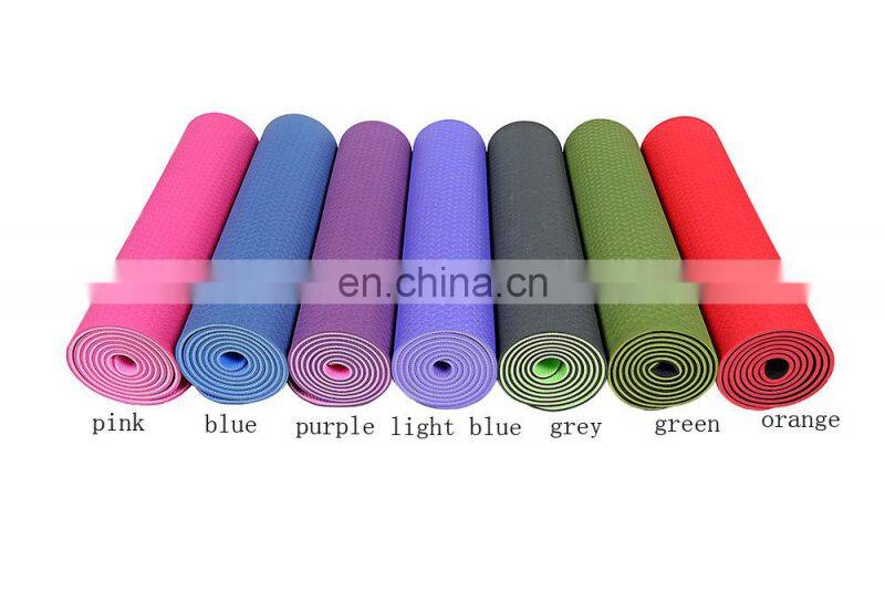 High Quality Double Layers Dropshipping Yoga Mat Eco-friendly TPE Yoga Mat