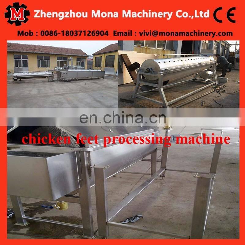 Best Supplier Chicken Paws Skin Peeler Processing Plant Chicken Feet Peeling Line