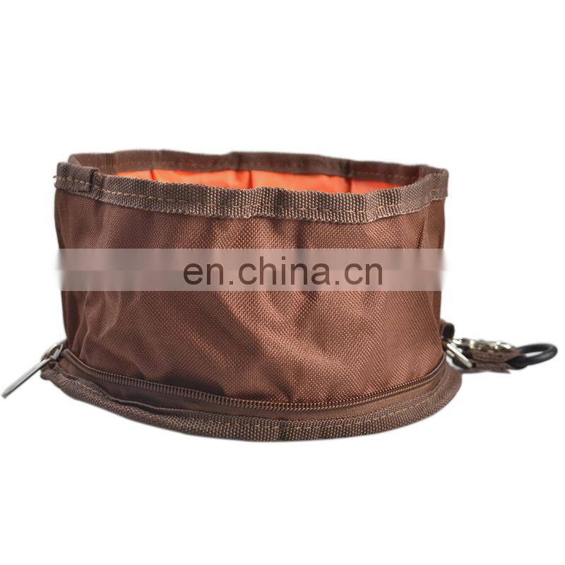 Wholesale Manufacturer New Design Oxford Waterproof Collapsible Travel Dog Bowl