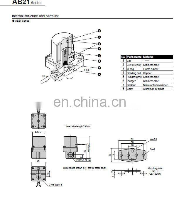 Japan original CKD pneumatic Solenoid valve AB21-02-1-A-AC200V