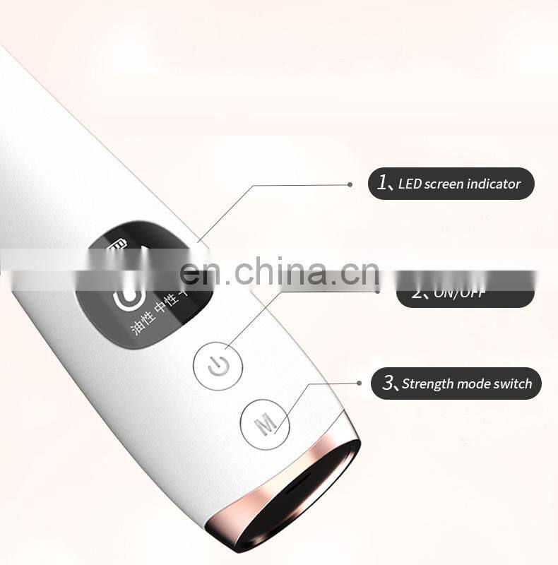 Free Sample Blackhead Remover Set Electric Microdermabrasion Machine with 6 Replacement Probes to Clear Acne Comedone