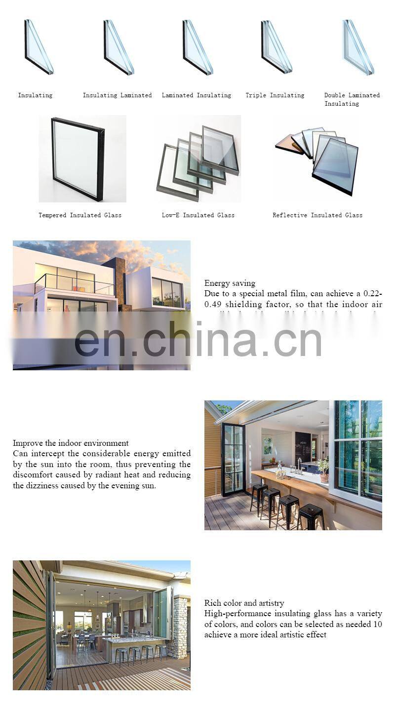 6mm+9A+6mm Low-E glass solar insulated window glass price